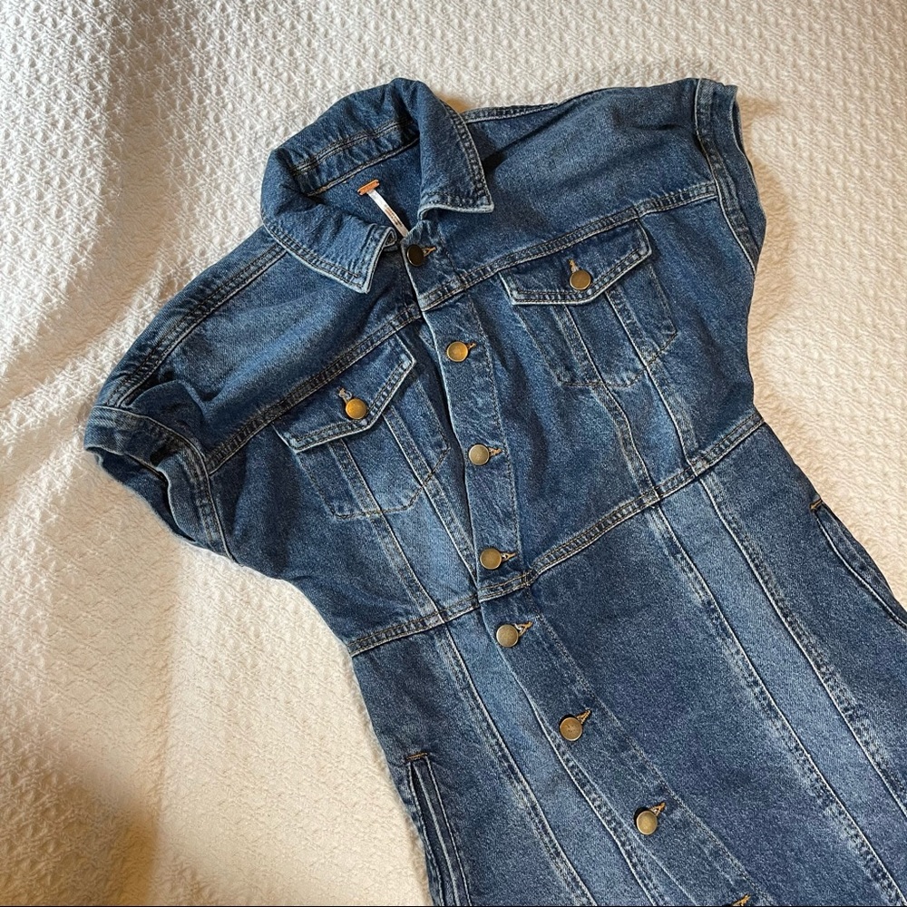 COPY - Free People Blue Jean Dress